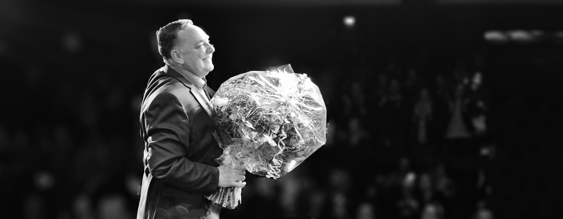 Don Clarke nach der Vorstellung